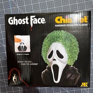 Ghost Face Chia Pet Decorative Planter from Scream Franchise